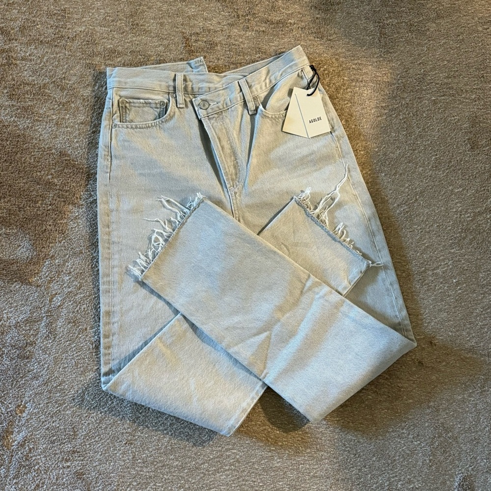 AGOLDE LIGHT GREY JEANS